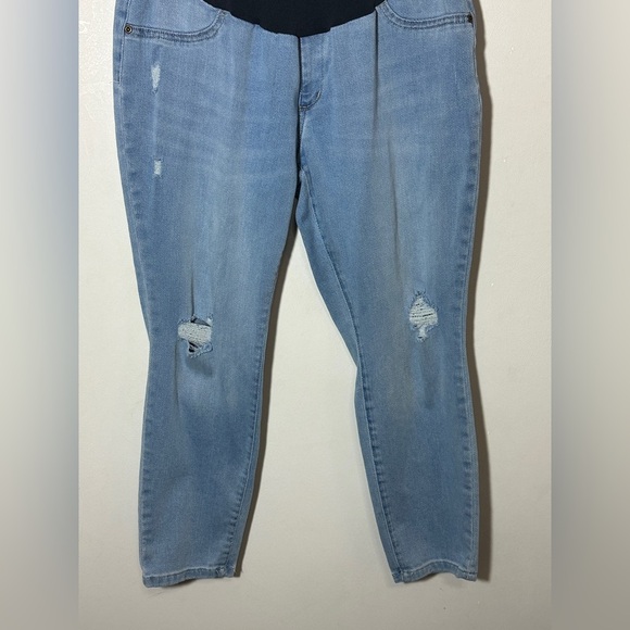Sonoma Maternity Good for Life Full Panel distressed Jeans Size 14-short - Picture 5 of 8